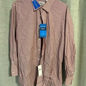 Haggar Men's Light Red Dress Shirt